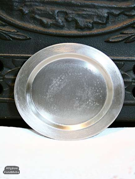 Kerzenteller Agnes 11,5 cm gold / silber