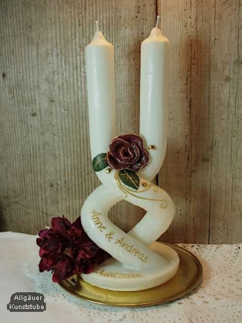 Elegante Hochzeitskerze Zoe