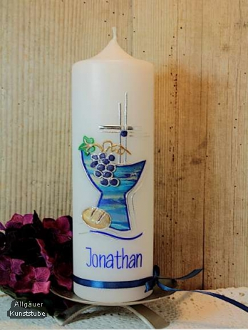 Konfirmationskerze Valentin