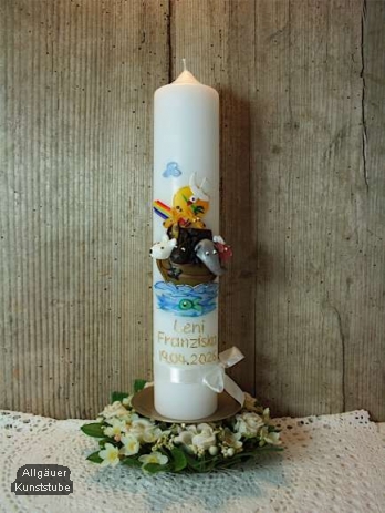 Kommunionkerze Arche Noah inkl. Box