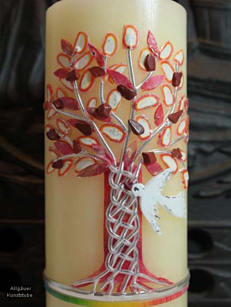 Taufkerze Joy mit Baum