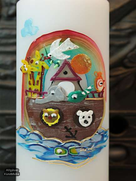 Taufkerze Arche Noah/zart