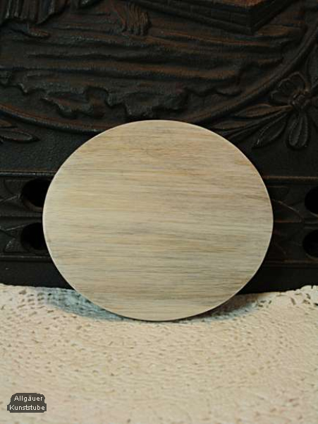 Kerzenteller Linda 12 cm natur / weiß / dunkel