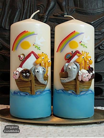 Tischkerze Olaf mit Arche