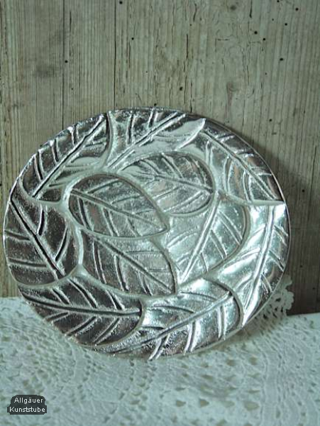 Kerzenteller Josef 14 cm gold / silber /schwarz