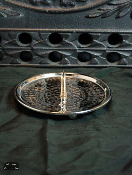 Kerzenteller Rudolf/silber/ 11,5 cm