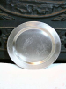 Kerzenteller Agnes 11,5 cm gold / silber