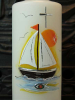 Taufkerze Manuel mit Boot