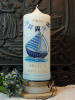 Taufkerze Roman mit Boot Taufkerze Roman mit Boot