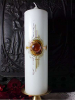 Erinnerungskerze Annabella mit Kreuz