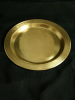 Kerzenteller Agnes 11,5 cm gold / silber