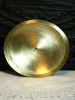Kerzenteller Marie 13 cm gold / silber