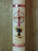 Schlichte Kommunionkerze Rudi inkl. Box