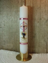 Schlichte Kommunionkerze Rudi inkl. Box