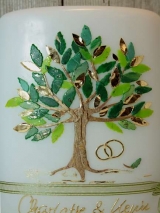 Hochzeitskerze Oktavia  mit Lebensbaum