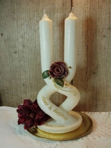 Elegante Hochzeitskerze Zoe