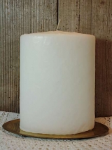 Große Ovalkerze strukturiert