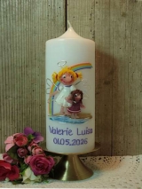 Taufkerze Neele mit Engel