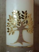 Hochzeitskerze Kordula mit Lebensbaum