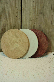 Kerzenteller Antje 10 cm natur /dunkel / weiß