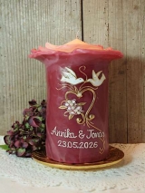 Romantische Mantelkerze Hedwig