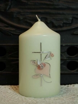 Gastkerze Pepe mit Herz