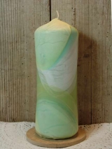 Handveredelte Kerze 22 cm x 7,5 cm