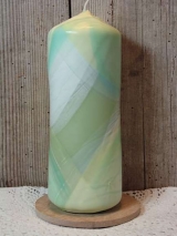 Handveredelte Kerze 22 cm x 7,5 cm