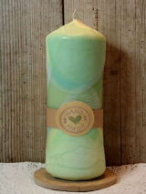 Handveredelte Kerze 22 cm x 7,5 cm