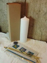 Bastelset Mond Sterne Fisch inkl. Kerze