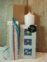 Bastelset Sonne Regenbogen Blumen inkl. Kerze