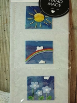 Bastelset Sonne Regenbogen Blumen inkl. Kerze