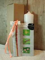 Bastelset Sonne, Regenbogen, Blumen  inkl. Kerze