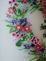 Hochzeitskerze Theresa mit Blütenherz