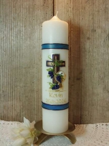 Kommunionkerze Bruno mit Kelch