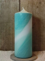 Handveredelte Kerze 24 cm x 8 cm