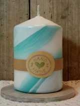 Handveredelte Kerze 14 cm x 8 cm