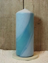 Handveredelte Kerze Maya 21 cm x 7 cm