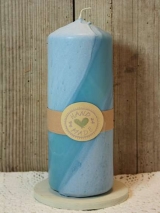 Handveredelte Kerze Maya 21 cm x 7 cm
