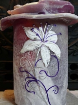 Mantelkerze Dagmar Rosette 21 cm x 9 cm