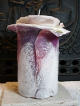 Mantelkerze Dagmar Rosette 21 cm x 9 cm