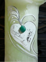 Mantelkerze Anna Rosette 25 cm x 7 cm