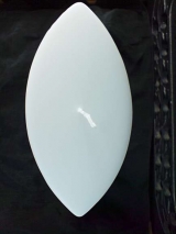 Große Ovalkerze weiß/220/150/80